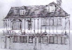 Drawing of the pub